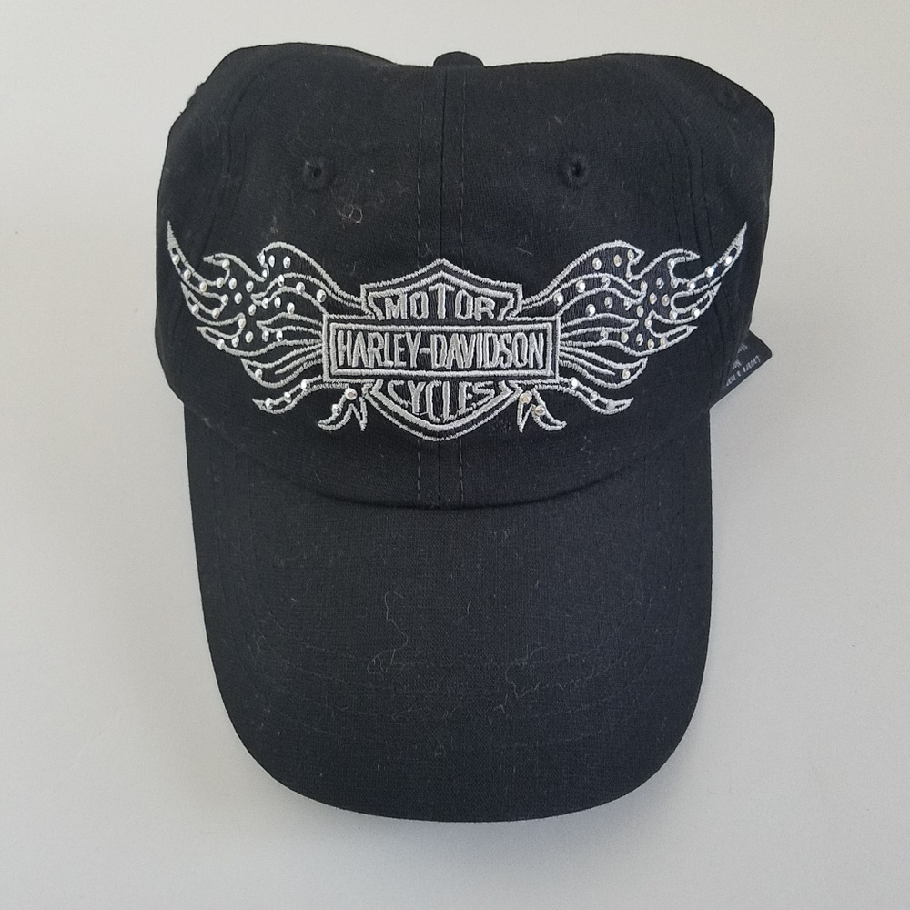 Harley Davidson Bling Black Strapback Cap